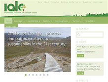 Tablet Screenshot of landscape-ecology.org
